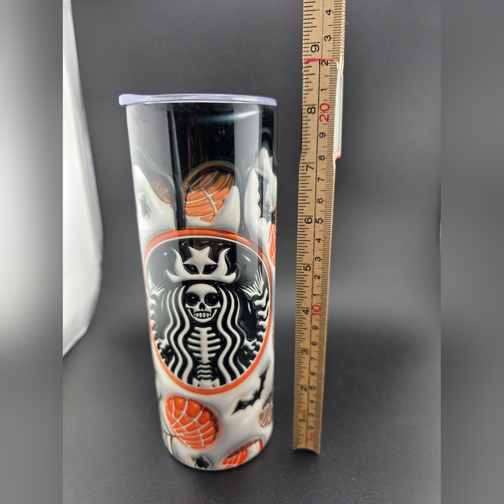 Custom Hustle Skeleton Concha 20 Oz Hot And Cold Tumbler Not My Design!